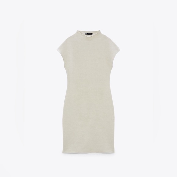 ZARA Short Stretch Knit Dress - Picture 2 of 2